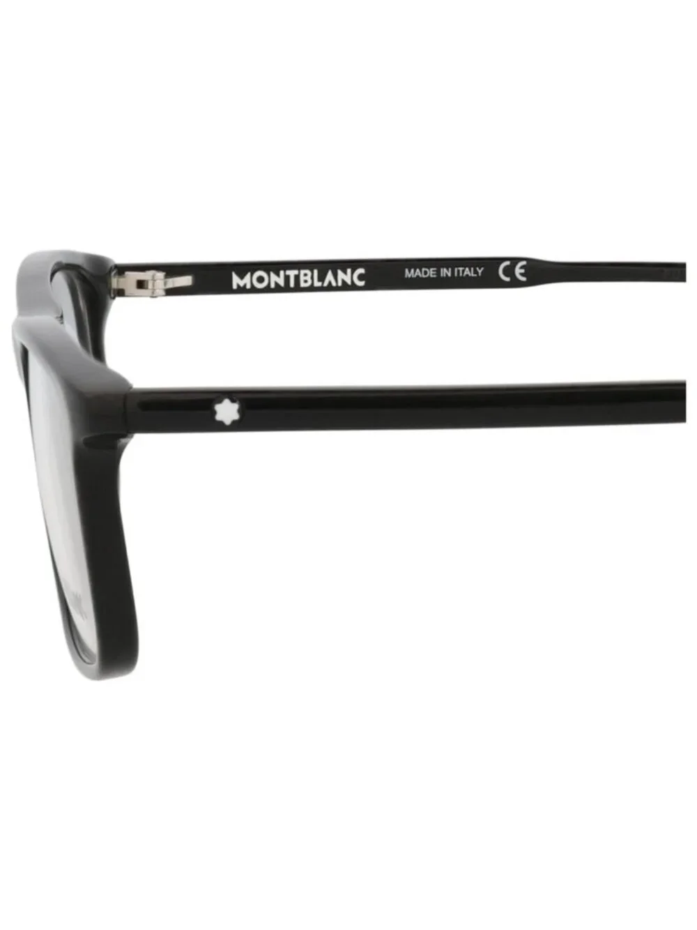New Montblanc Women's Eyeglasses Square Rectangle Acetate Frame Mens Black Black